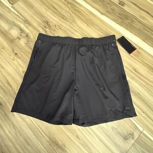 LAYER 8‎ Men's Black Qwick-Dry Athletic Shorts XL 7 Inch Inseam Style 51302